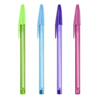 Caneta Esferográfica Média 1.2mm Cristal Cores Sortidas Bic Caneta Esferográfica Média 1.2mm Cristal Cores Sortidas Bic
