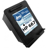 Cartucho HP 667 Preto Remanufaturado 2ml Cartucho HP 667 Preto Remanufaturado 2ml