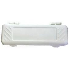 Estojo Escolar Plástico Branco Estojo Escolar Plástico Branco