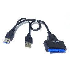 Cabo Adaptador Usb 3.0 para Sata HD SSD Preto Shinka Cabo Adaptador Usb 3.0 para Sata HD SSD Preto Shinka