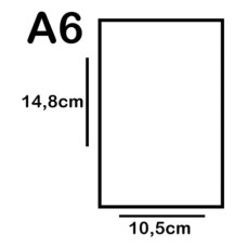 Papel Offset A6 90G Branco 250 Folhas Ultra Megaton