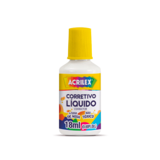 Corretivo Líquido 18ml à Base de Água Acrilex Corretivo Líquido 18ml à Base de Água Acrilex