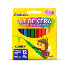 Giz de Cera 12 Cores 09012 Acrilex Giz de Cera 12 Cores 09012 Acrilex