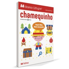 Papel A4 120g Branco 50 Folhas Chamequinho Papel A4 120g Branco 50 Folhas Chamequinho