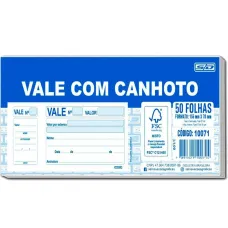 Vale Com Canhoto 155x70mm 1 Uni 10071 Sao Domingos