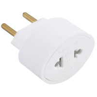 Adaptador de Tomada Benjamin 2P 10A 250V Branco 57400094 Tramontina Adaptador de Tomada Benjamin 2P 10A 250V Branco 57400094 Tramontina