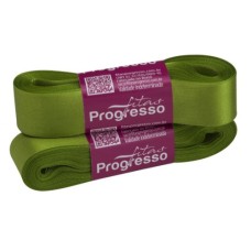 Fita de Cetim Nº 5 22mm Verde Folha 10 metros Progresso Fita de Cetim Nº 5 22mm Verde Folha 10 metros Progresso