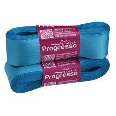 Fita de Cetim Nº 7 30mm Azul Turquesa 10 metros Progresso Fita de Cetim Nº 7 30mm Azul Turquesa 10 metros Progresso