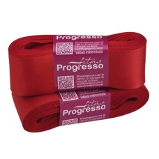 Fita de Cetim Nº 9 38mm Vermelho Tomate 10 metros Progresso Fita de Cetim Nº 9 38mm Vermelho Tomate 10 metros Progresso