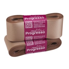Fita de Cetim Nº 7 30mm Chocolate 10 metros Progresso Fita de Cetim Nº 7 30mm Chocolate 10 metros Progresso