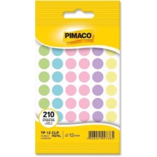 Etiqueta Adesiva Ø 12mm Colorido TP-12 5 Folhas Pimaco Etiqueta Adesiva Ø 12mm Colorido TP-12 5 Folhas Pimaco