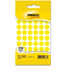 Etiqueta Adesiva O 12mm Env C/10 Fls/210 Etiq Amarela Tp-12 Neon Pimaco Etiqueta Adesiva O 12mm Env C/10 Fls/210 Etiq Amarela Tp-12 Neon Pimaco