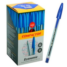 Caneta Esferográfica Média 1.0mm Economic Azul Compactor 1 UNI Caneta Esferográfica Média 1.0mm Economic Azul Compactor 1 UNI