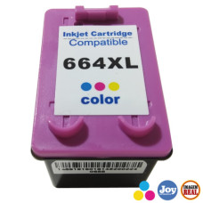 Cartucho HP 664XL Colorido Compatível 12ML Cartucho HP 664XL Colorido Compatível 12ML