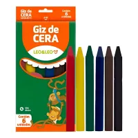 Giz de Cera 6 Cores 4461 Leo&Leo Giz de Cera 6 Cores 4461 Leo&Leo