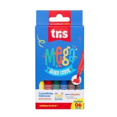 Canetinha Hidrocor Tris Mega Hidro Ponta Grossa Tris 6 Cores Summit Canetinha Hidrocor Tris Mega Hidro Ponta Grossa Tris 6 Cores Summit