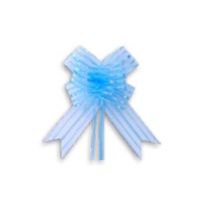 Laço Fácil 32mm com 5 Unidades Organza Azul Claro Laço Fácil 32mm com 5 Unidades Organza Azul Claro