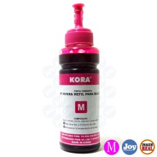 Garrafa de Tinta HP Magenta 100ml Kora Garrafa de Tinta HP Magenta 100ml Kora