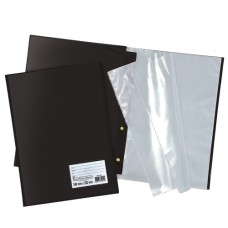 Pasta Catálogo c/ 50 envelopes Ofício Preta Polibras Pasta Catálogo c/ 50 envelopes Ofício Preta Polibras