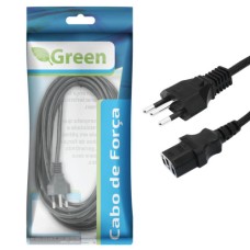 Cabo de força para Gabinete 3m 30x0,75mm 250v 10a 018-1353 Green Cabo de força para Gabinete 3m 30x0,75mm 250v 10a 018-1353 Green