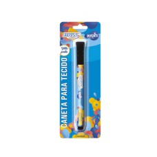 Caneta para Tecido Preta Ca0020 BRW Caneta para Tecido Preta Ca0020 BRW