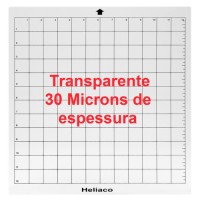 Base de Corte 30x30 Cameo Transparente com Cola 0,30mm Helíaco Base de Corte 30x30 Cameo Transparente com Cola 0,30mm Helíaco