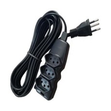 Extensão Elétrica 2P+T 3 metros 3 Tomadas Megatron Extensão Elétrica 2P+T 3 metros 3 Tomadas Megatron