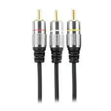 Cabo Rca 3 x 3 Rca Plug Metal Fitz-A6 3M 018-0751 Pix