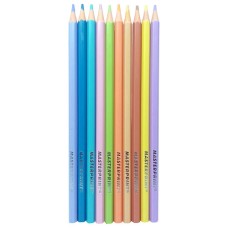 Lápis de Cor Resina Tons Pastel 10 Cores MP-713 Masterprint Lápis de Cor Resina Tons Pastel 10 Cores MP-713 Masterprint