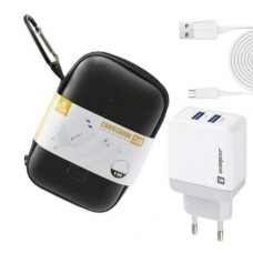 Carregador Turbo Duplo Usb 3.4a Cabo Micro-V8 SX-F18-V8 Sumexr Carregador Turbo Duplo Usb 3.4a Cabo Micro-V8 SX-F18-V8 Sumexr