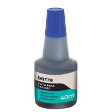 Tinta Carimbo Azul 40ml 900098 Bazze