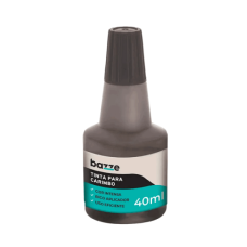 Tinta Carimbo Preta 40ml 900111 Bazze Tinta Carimbo Preta 40ml 900111 Bazze