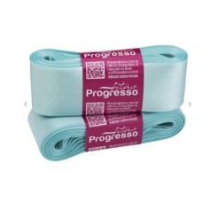Fita de Cetim Nº 7 30mm Azul Tiffany 10 metros Progresso Fita de Cetim Nº 7 30mm Azul Tiffany 10 metros Progresso