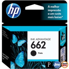 Cartucho HP 662 Preto Original 2 ml (CZ103AB) para HP DeskJet 1516 2516 2546 3516 3546 4646 Cartucho HP 662 Preto Original 2 ml (CZ103AB) para HP DeskJet 1516 2516 2546 3516 3546 4646