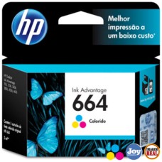 Cartucho HP 664 Colorido Original 2 ml (F6V28AB) Cartucho HP 664 Colorido Original 2 ml (F6V28AB)